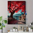 thumbnail image 4 of Mount Fuji Red Maple Canvas Print, Japanese Mountain Seasonal Art, Elegant Living Room & Office Wall Decor, 4 of 8