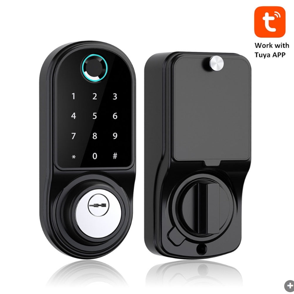 Smart Deadbolt Locks Entry Front Door Ttlock Tuya App Wifi Keyless Fingerprint Keypad Digital