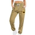 thumbnail image 1 of Funicet Women Fallow Fashion Printed Casual Drawstring Sports Ankle Binding Leg Sweatpants, 1 of 5