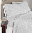thumbnail image 2 of Pointehaven Flannel Deep Pocket Set with Oversized Flat Sheet, California King, Fair Isle, 2 of 2