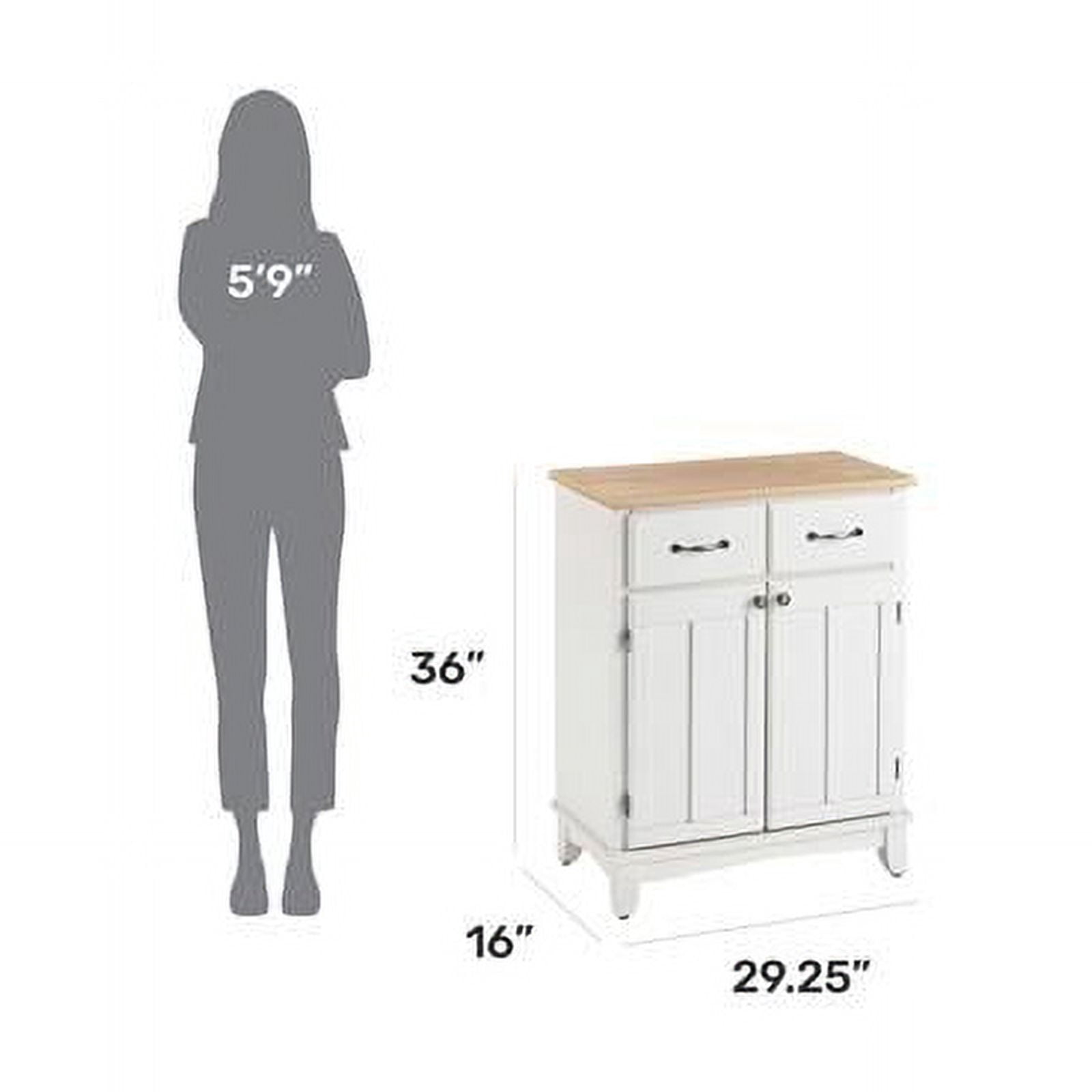 Homestyles Buffet of Buffets Wood Buffet in Off White