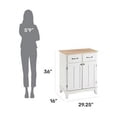 thumbnail image 5 of Homestyles Buffet of Buffets Wood Buffet in Off White, 5 of 24