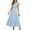 Light Blue, variant on Uaswgudfs 2025 Women's Summer Tiered Ruffle A-Line Dress - Casual Short Sleeve with Flounce Sleeves & Boho Hem Detail Black L
