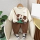 thumbnail image 2 of Odeerbi 6M-3Y Conjuntos de Niños Sudaderas de Cuello Redondo Estampadas Pantalones de Chándal Conjunto de Dos Piezas Sudaderas de Manga Larga, 2 of 5