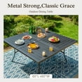 thumbnail image 5 of Sophia & William 9 Pieces Outdoor Patio Dining Set Metal Swivel Chairs and 57.5" Square Table Set with Cushions for 8, 5 of 6