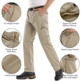 thumbnail image 4 of liyiyiyia Zip Off Cargo Pants Men Hiking Fishing Convertible to Shorts for Summer Outdoor Casual Trousers, 4 of 11