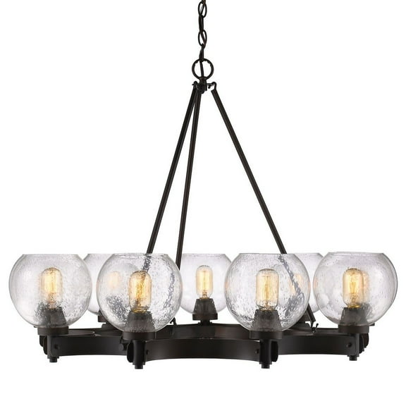 Golden Lighting Galveston 9-light Chandelier in Rubbed Bronze