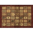 thumbnail image 1 of Ahgly Company Indoor Rectangle Southwestern Brown Country Area Rugs, 7' x 10', 1 of 4