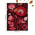 thumbnail image 3 of Red Floral Bird Botanical Folk Art Canvas Print Wall Art for Living Room Bedroom Dining Room Office Gallery Wall Decor, 3 of 8