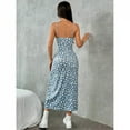 thumbnail image 6 of Fall 2025 Long Dress Strapless Wrap Chest High Slit Daisy Leopard Print Wrap around Skirt Maxi Dress, 6 of 10