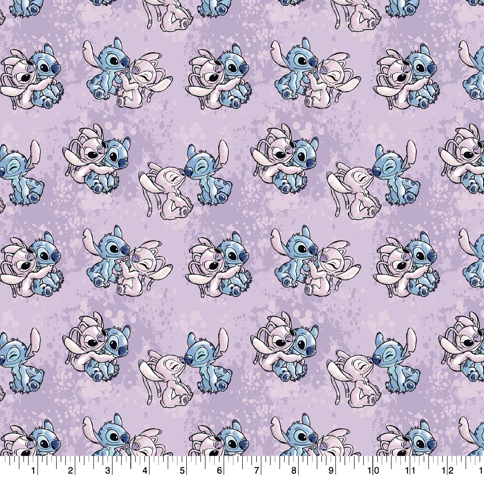 Springs Creative 43" 100% Cotton Characters Sewing & Craft Fabric 15 yd By the Bolt, Lavender