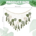 thumbnail image 7 of Macrame Wall Hanging Leaves- Large Chic Boho Decor Wowen Art Leaf Tassels Tapestry for Home Office, 7 of 7