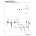 thumbnail image 5 of Kingston Brass KB328PX Victorian Three-Handle Bidet Faucet, Brushed Nickel, 5 of 5