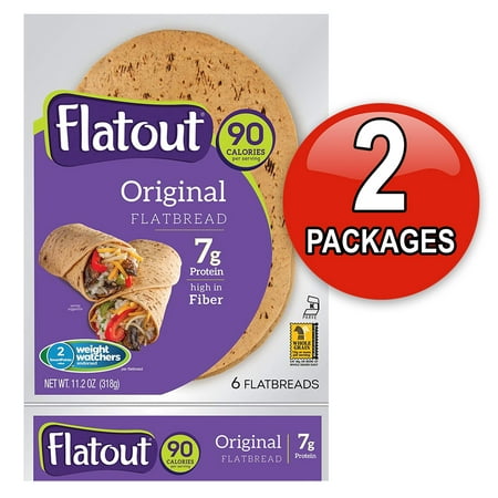 Flatout Light Wraps, Original 2 Pack, Low Carb Wraps, Low Carb Bread, Weight