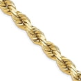 thumbnail image 4 of 14K Yellow Gold 13mm Diamond Cut Rope Necklace Size 20, 4 of 4