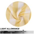 thumbnail image 5 of Haperlare 42"W x 63"L Tie Up Curtains Kitchen Buffalo Check Adjustable Tie Up Shades Farmhouse Light Filtering Valance, Yellow, 1 Panel, 5 of 5