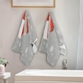 thumbnail image 4 of Christmas Red Birds Snowfalke Hand Towels, Kitchen Towel Ultra Soft and Absorbent,Decorative Fingertip Face Towel for Bathroom Hotel, 2 PCS, 28.3"x 14.4", 4 of 6