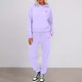 thumbnail image 2 of Womens Sets 2 Piece Outfits - Long Sleeve Hoodie With Sweatpants Womens Matching Sets Fall Womens Lounge Sets, 2 of 5