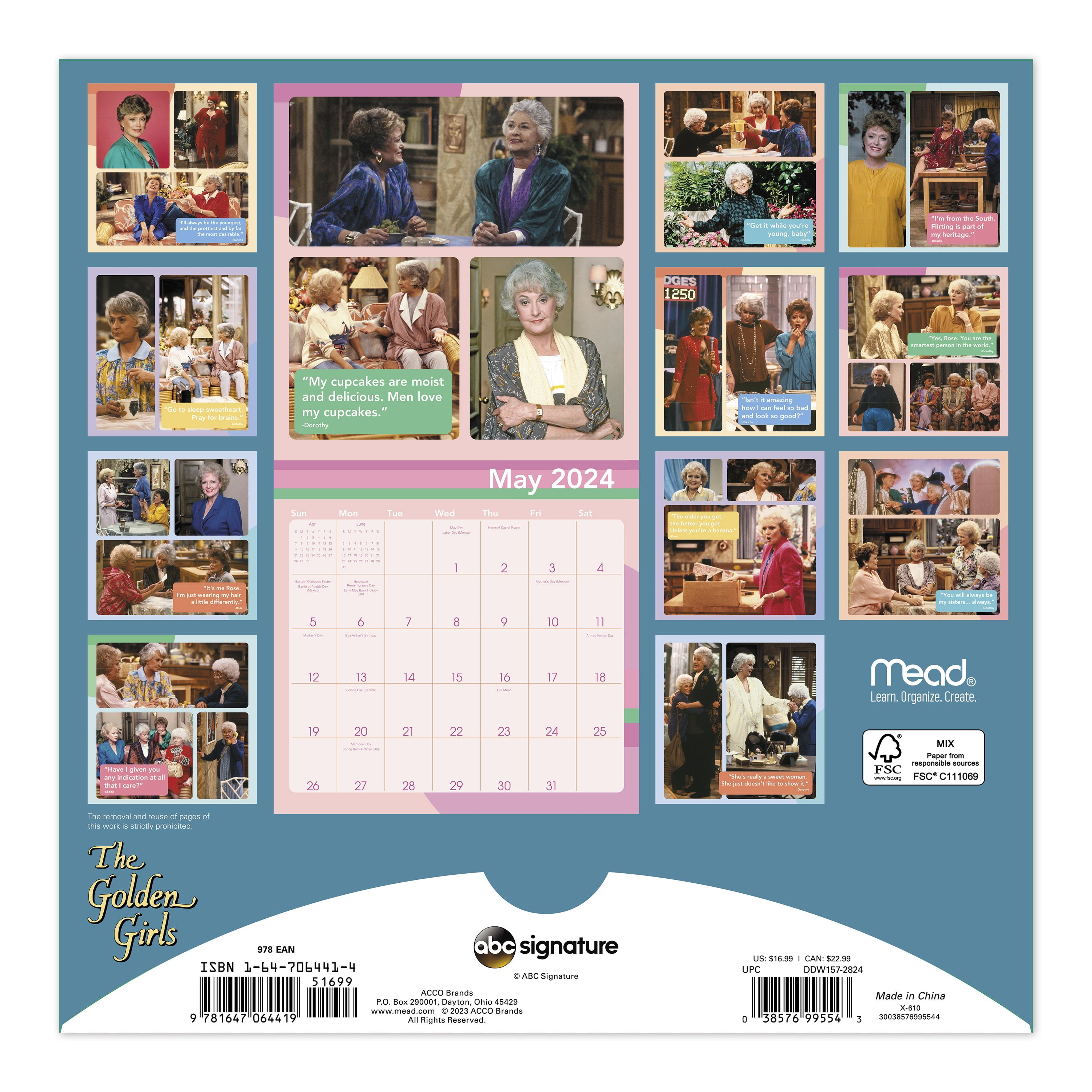 Mead The Golden Girls Wall Calendar