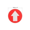 thumbnail image 2 of Panneau d'Entrée avec Flèche 3.5 Pouces Rond Symbole d'Entrée Rouge avec Flèche Blanche, Lot de 6, 2 of 5