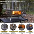 thumbnail image 4 of stove,Pit Wood Outdoor Warmth Stove Campfire Warmth Fire Wood Stove 2 Pit With Fire Pit Chimney Campfire With Window Portable Fire Window Chimney Stove Winter In 1 Stove Outdoor Stove, 4 of 5