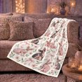 thumbnail image 6 of Playful Sphynx Cats Pink Hearts Flowers Sweet Cat, Playful Pet Portrait Pattern, Warm Flannel Blanket for Living Room and Bedroom, Cat Lovers Just Because Gift, Pet Lover Home Decor, 6 of 9