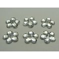 thumbnail image 3 of U8MO 200 Clear Acrylic Flatback Flower Rhinestone Gem 15mm DIY Embellishments, 3 of 7