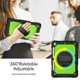 thumbnail image 2 of XYX For iPad 9th/8th/7th Generation 10.2 inch Case, 360 Rotating Shockproof Cover with Stand, Screen Protector, Shoulder Strap, Lime PC, 2 of 7
