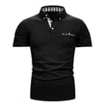 thumbnail image 4 of KyCheLot Mens Short Sleeve Golf Shirt Wicking Lapel Button Collar Summer Fashion Casual Tops, 4 of 7
