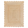 thumbnail image 1 of Alfombra Village Wave, yute festoneado natural, blanco roto, 90 x 150 cm, 1 of 5