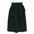 thumbnail image 3 of HNMKIU Oktoberfest Dirndl Apron Skirt Bow Tie Detail Adjustable Fit Traditional German Style Festival Wear Outfit Dark Green，M, 3 of 7
