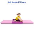 thumbnail image 6 of Matladin 6' Folding Tri-Fold Gymnastics Gym Exercise Aerobics Mat, 6ft x 2ft x 2in PU Leather Tumbling Mats(Purple&Pink), 6 of 8