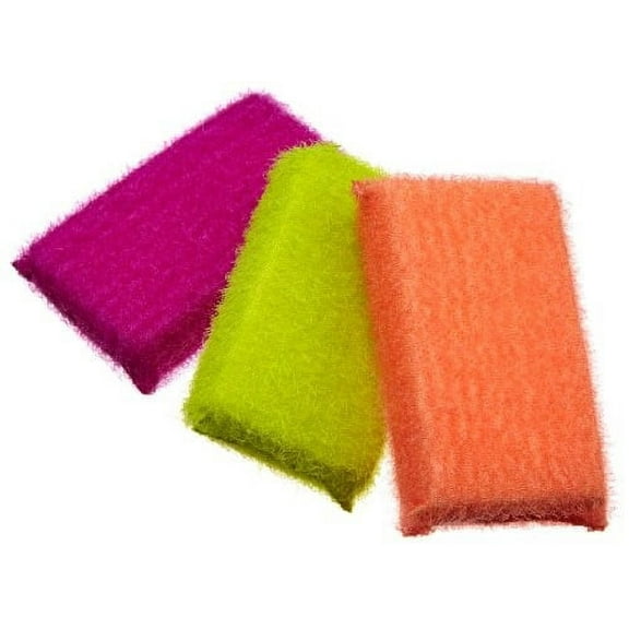 Casabella Scrub Sponges, Assorted Colors, 3 ct