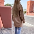 thumbnail image 3 of Ozmmyan Fashion Womens Warm Faux Coat Cardigan Winter Solid Long Sleeve Outerwear, 3 of 6