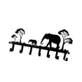 thumbnail image 4 of Gancho organizador, soporte para llaves montado en la pared, decoración de pared, estante para colgar en la pared negro resistente, colgador de llaves, 4 of 8