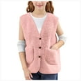 thumbnail image 4 of Wxirdiow Jackets for Toddlers Girls Baby Girl Vest- Cotton Warm Breathable Soft & Lightweight Baby Vest for Spring Fall Clothes Pink Size,13-14 Years, 4 of 7