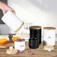 thumbnail image 5 of Kitchen Canisters with Bamboo Lids, Airtight Ceramic Canister Set, Coffee, Sugar, Tea, Flour Storage Containers, Farmhouse Kitchen Decor, 5 of 8