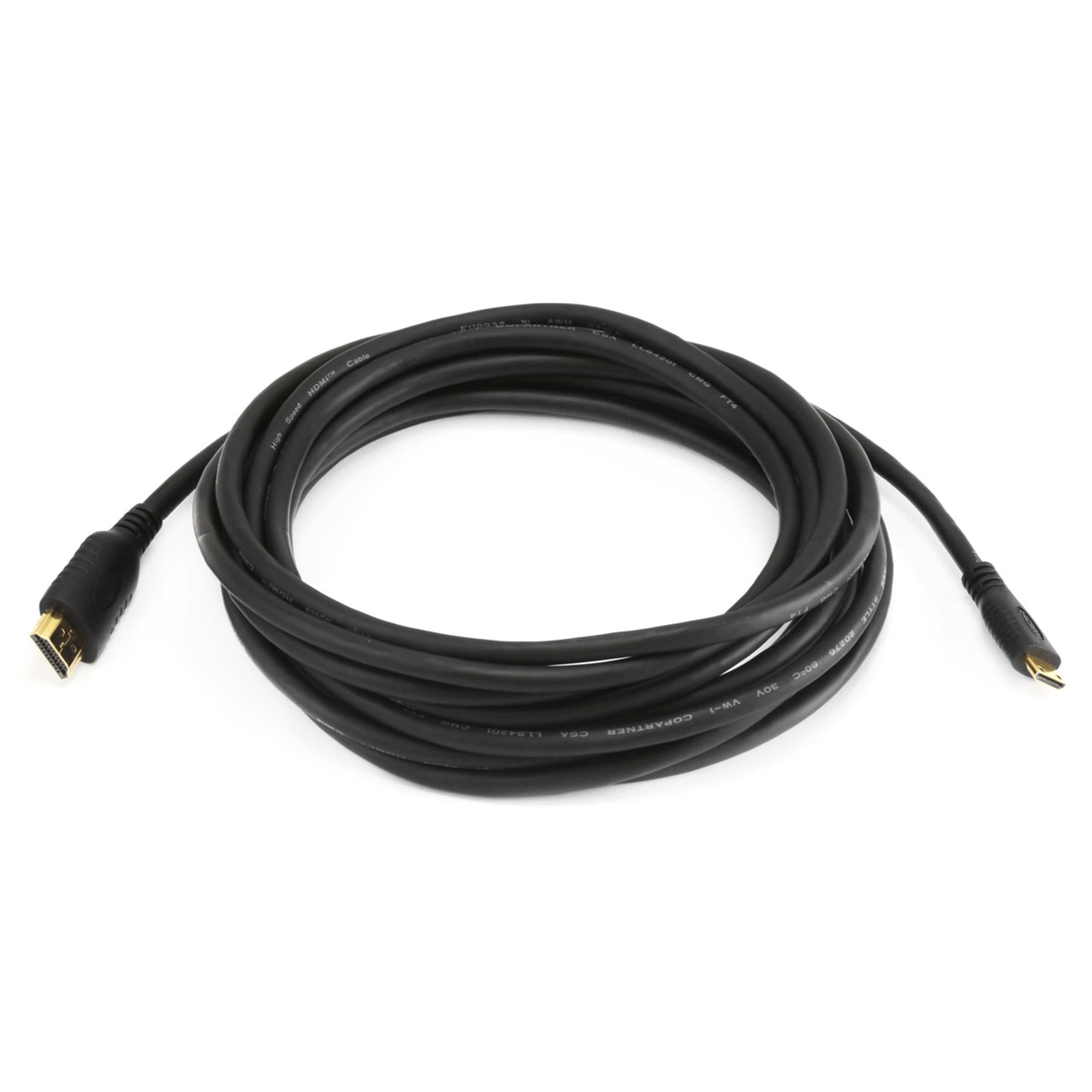 Monoprice Standard HDMI Cable - 15 Feet - Black | With HDMI Mini Connector, 1080i @ 60Hz, 4.95Gbps, 30AWG