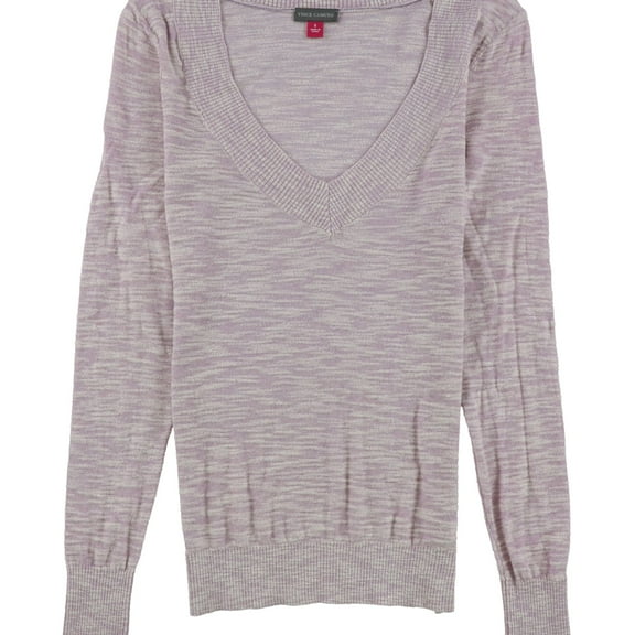 Vince Camuto Womens Space Dye Pullover Sweater, Purple, Small