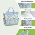thumbnail image 4 of Garden Tool Bag,Pioneer Flower Floral Print Pattern Garden Tool Organizer,Garden Gifts,Waterproof Multi-Pocket Garden Tool Storage 11.8x5.5x11.4 Inch(Tools NOT Included), 4 of 6