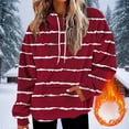 thumbnail image 2 of Ashirexll Womens Long Sleeve Tops, Womens Hoodies Pullover, Fashion Loose Casual Long Sleeve Hooded Pocket Pullover Solid Color, 2 of 5