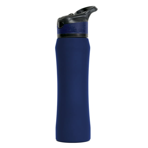 Mainstays 25 oz Double Wall Vacuum Insulated Water Bottle Navy