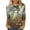 F-Green, variant on successthop Adult Women's Halloween Shirts Web 3/4 Sleeve Crewneck Tops Festival Tee Vacation Vacation Plus Size Clothes