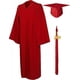 thumbnail image 1 of Diploma de la Universidad de Toga y birrete de graduación para adultos 2023 Disfraz de graduación de secundaria Rojo M para hombres y mujeres, 1 of 5
