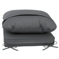thumbnail image 6 of 24 x 24 Waterproof Outdoor Deep Seat Cushion for Patio Furniture Cushion Replacement - Set of 4, Dark Gray, 6 of 10