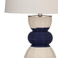 thumbnail image 2 of Kareen Linen Rope and Metal Table Lamp in Blue, 2 of 2