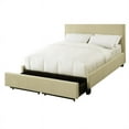 thumbnail image 5 of Ole Platform Fabric Upholstered King Size Bed with Storage Nailhead Cream, 5 of 5