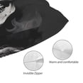 thumbnail image 3 of Fuzoiu Black White Hat Skull Print Pillow Case with Hidden Zipper,Pillow Covers,Soft and Comfortable Pillowcase-20"x30", 3 of 6