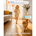 thumbnail image 2 of Liwan Wireless Indoor Security Camera, Battery Powered 2K 360° PTZ WiFi Camera for Baby & Pet, 7800mAh, Wire-Free Home Surveillance, 2 of 9