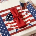 thumbnail image 6 of SLYNSHome Memorial Day Placemat,Patriotic Place Mats 4th of July Veterans Table Mats Independence Day Holiday Table Placemats for Indoor Outdoor Party Dining, 6 of 6